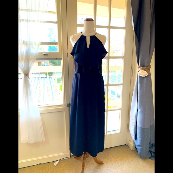 Forever New Dresses & Skirts - FOREVER NEW- CUT OUT BLUE MAXI DRESS